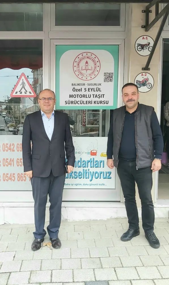 KAYMAKAM KÖKEN 5 EYLÜL SÜRÜCÜ KURSUNU ZİYARET ETTİ