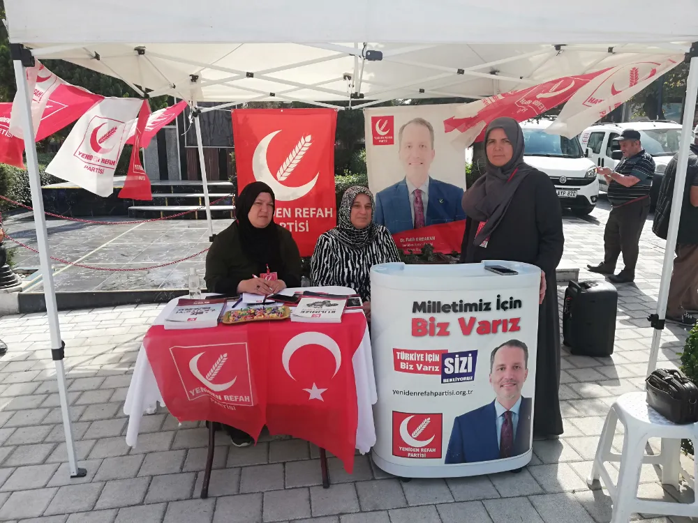 YENİDEN REFAH PARTİSİ STANT AÇTI