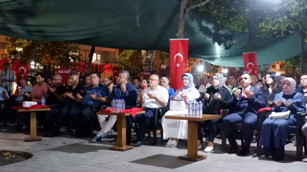 15 TEMMUZ DEMOKRASİ VE MİLLİ BİRLİK GÜNÜ ANMA PROGRAMI GERÇEKLEŞTİRİLDİ