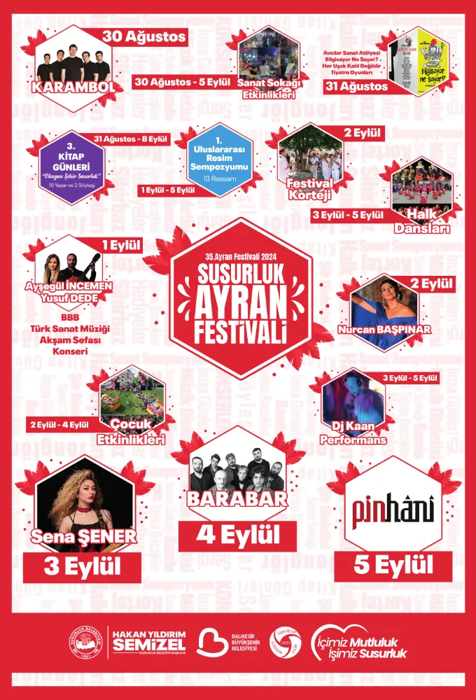 FESTİVAL PROGRAMI BELLİ OLDU