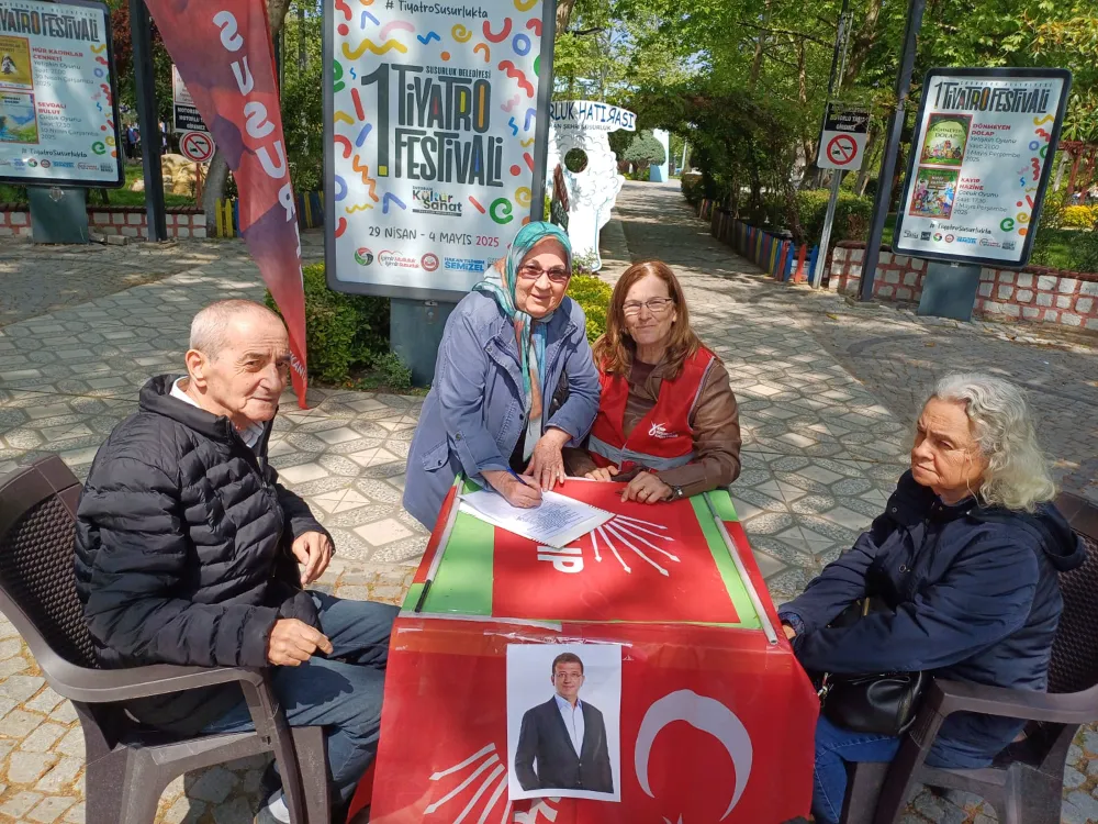 CHP İLÇE BAŞKANI SEMA ACAR: “10 BİNDEN FAZLA İMZA TOPLADIK”