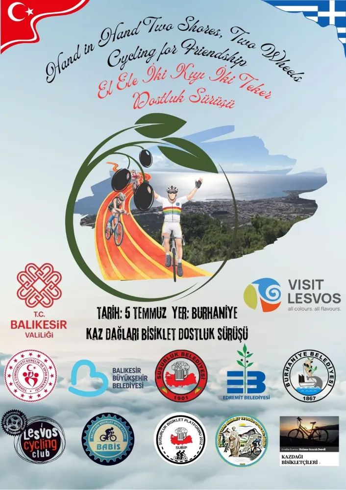 İKİ KIYI, İKİ TEKER: MİDİLLİ VE BALIKESİR BİSİKLETÇİLERİ DOSTLUK İÇİN PEDALLAYACAK!