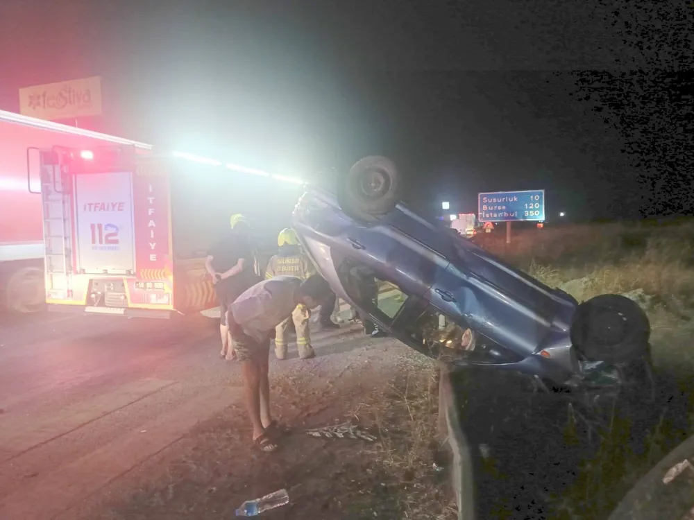 SUSURLUK’TA TRAFİK KAZASI: 2 YARALI