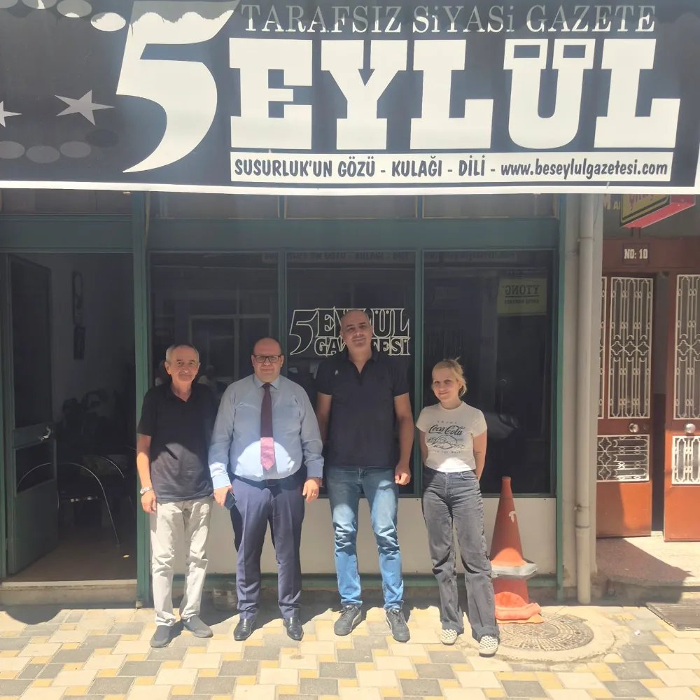KAYMAKAM GÜLEN 5 EYLÜL GAZATESİ’Nİ ZİYARET ETTİ