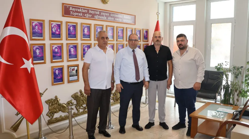 KATRANCI MEHMET PEHLİVAN GÜREŞ KULÜBÜ BAŞKANI MEHMET KURCA KAYMAKAM GÜLEN’İ ZİYARET ETTİ