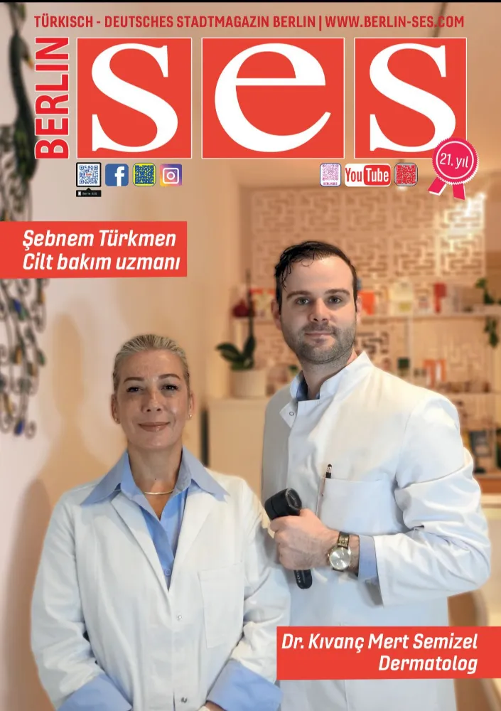 ŞEBNEM TÜRKMEN VE DR. KIVANÇ MERT SEMİZEL BERLİN SES DERGİSİ’NE KAPAK OLDU